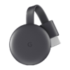 Google Chromecast 3 (3rd Generation) 1080p/60 Hz Video Wirelessly Stream Charcoal