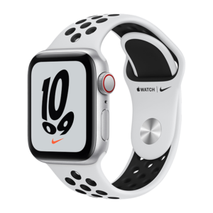 Apple Watch Nike SE 2021 MKQ23 GPS 40mm Silver Aluminium White Sport Band